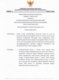 Peraturan Kalurahan No 1 Tahun 2026 tentang Pelaksanaan Realisasi APBKal Tahun Anggaran 2025
